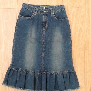 Denim skirt size 2